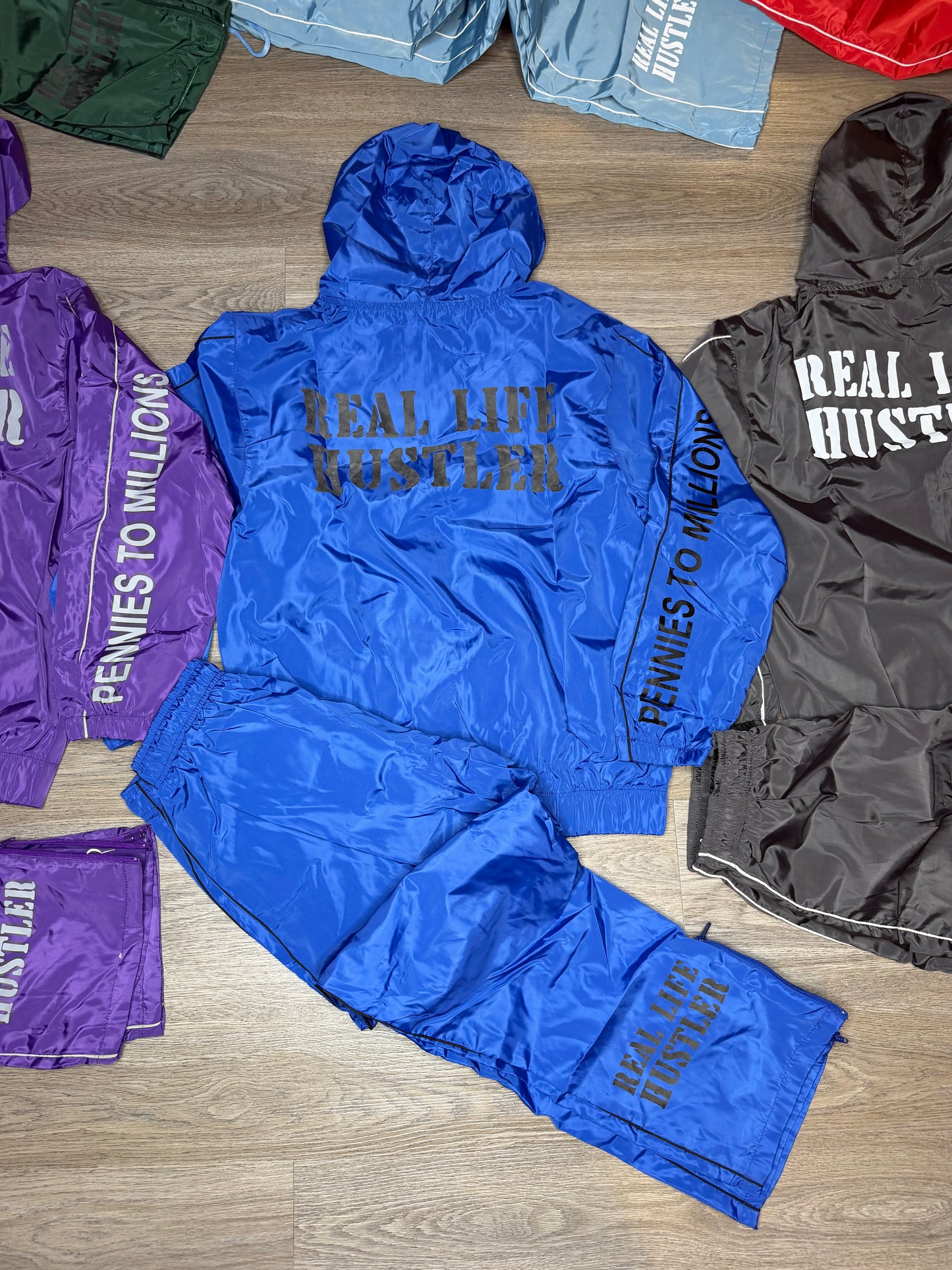 Real Life Hustler Windbreaker Full Set