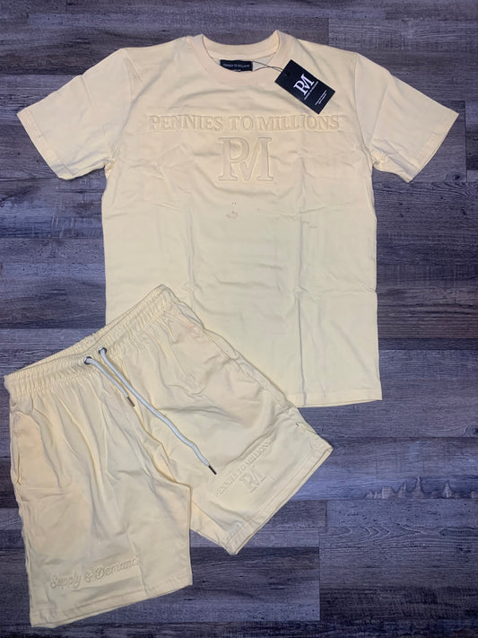 Embossed Short Set