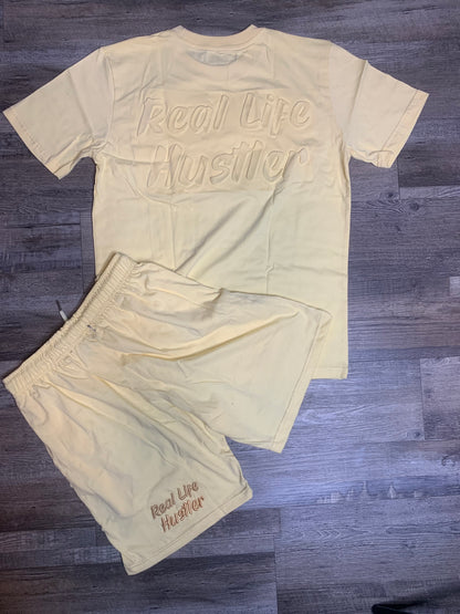 Embossed Short Set